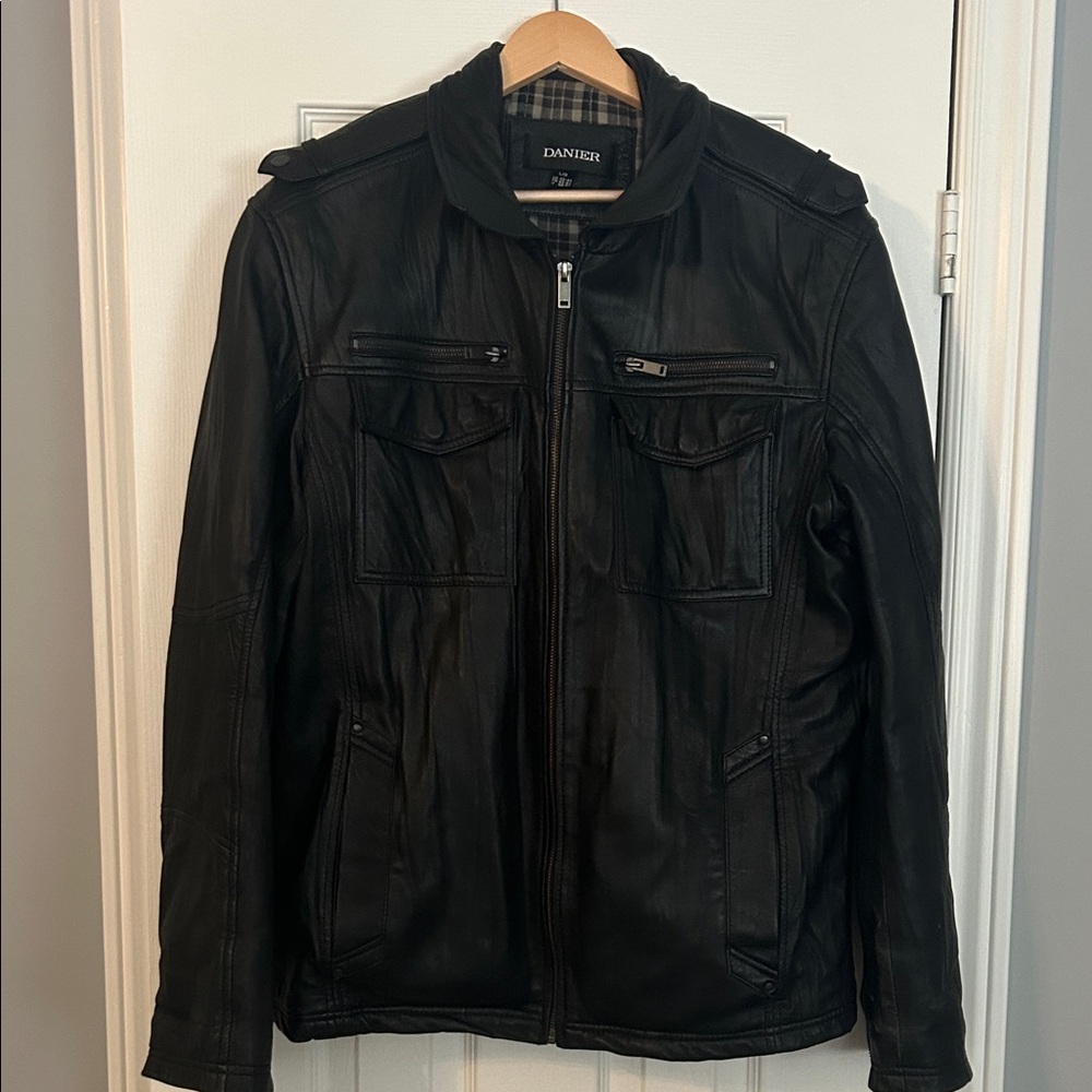 Danier Black Leather Jacket